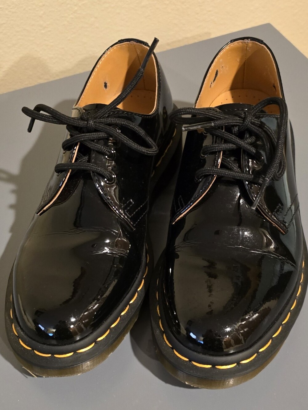 Dr. Martens 1461 Patent Leather Black Oxford Shoe - Picture 10 of 16